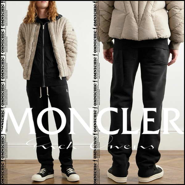 BERLIN■国内正規/新品101,200円【MONCLER+RICK OWENS】モンクレール+リックオウエンスドローストリングジョガースウェットパンツS/黒