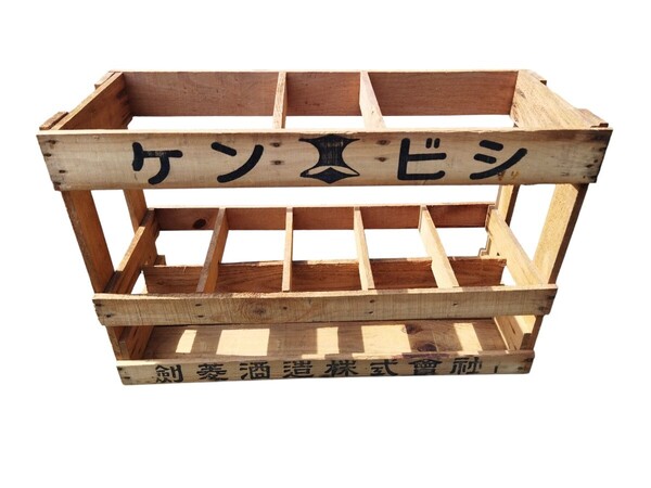 剣菱酒造 ケンビシ 木箱 昭和レトロ アンティーク 希少品