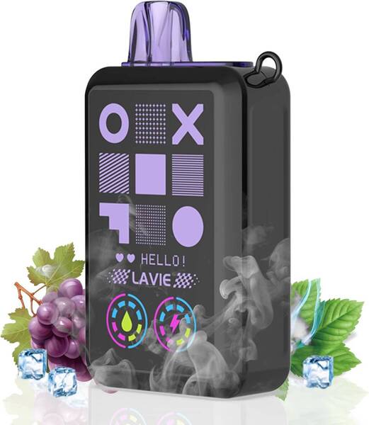 電子タバコ 使い捨て vape 16000回吸引可能 ミントアイス グレープアイス 業界初2つの味が1つになる 大容量 爆煙 水蒸気タバコ 持ち運び