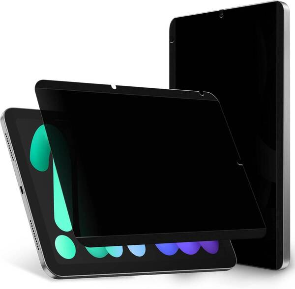 360度 マグネット式 覗き見防止フィルム iPad mini6 用 上下左右のぞき見防止 プライバシー保護 簡単装着 ブルーライトカット