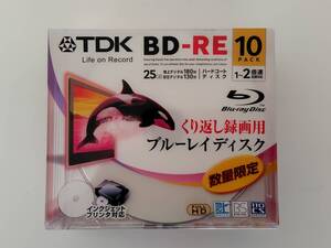 【未開封】TDK BD-RE くり返し録画用ブルーレイディスク 25GB 10PACK