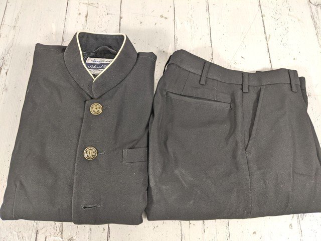 US657-2 (中古) 新潟県 分水高校 男子学生服 上下セット /指定品
