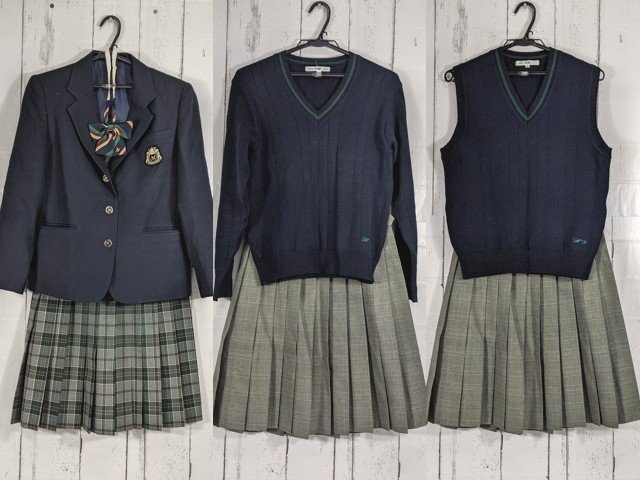 U228/S1006(中古)神奈川県 横浜市立岡野中学校 女子制服6点