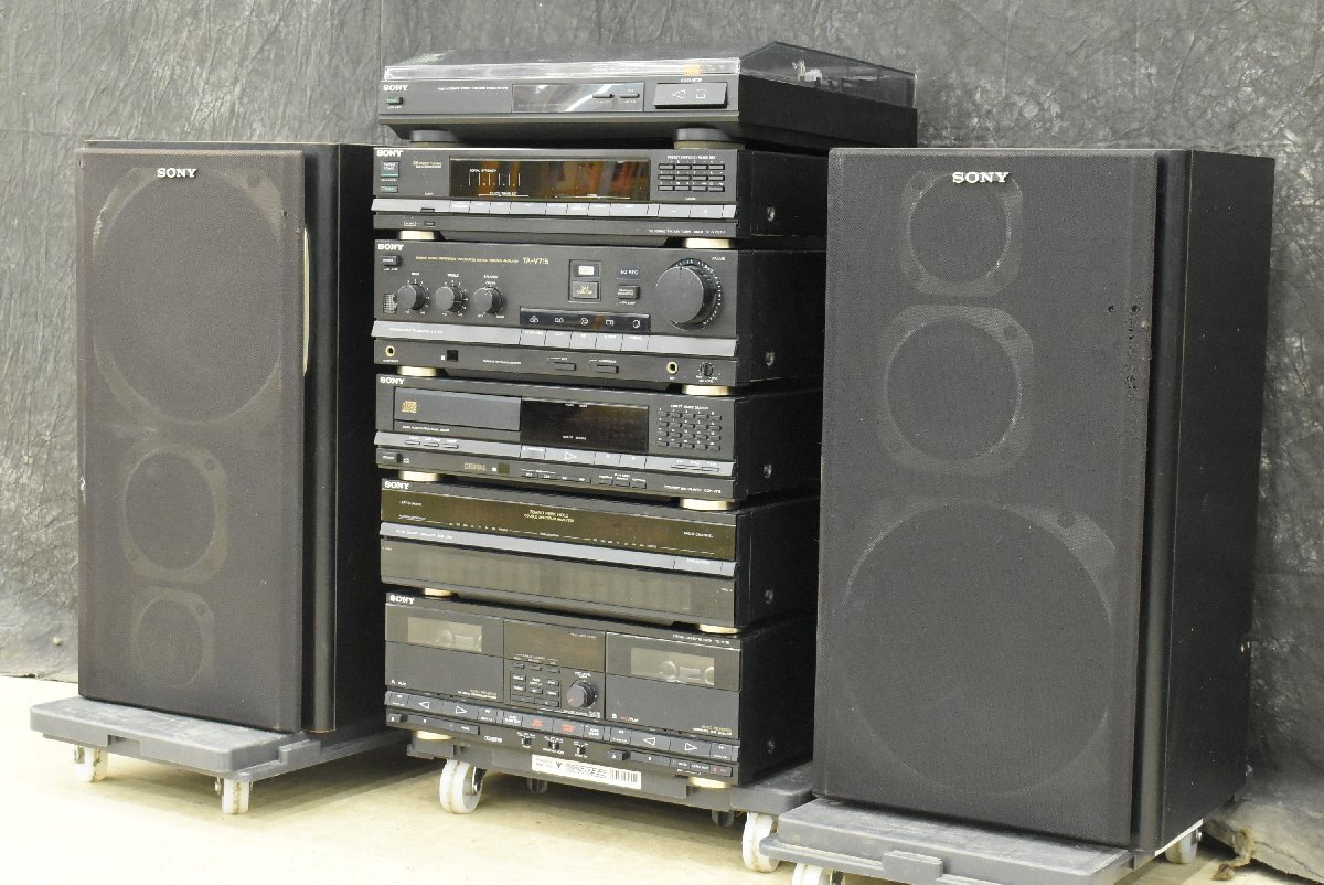 ◎SONY ソニー FUNAI システム コンポ CDP-V715 TA-V715 ST