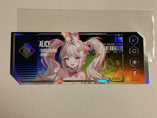 ★勝利の女神NIKKE AGF2024 韓国限定販売 高級募集チケットVer.2【アリス:ワンダーランドバニー】★
