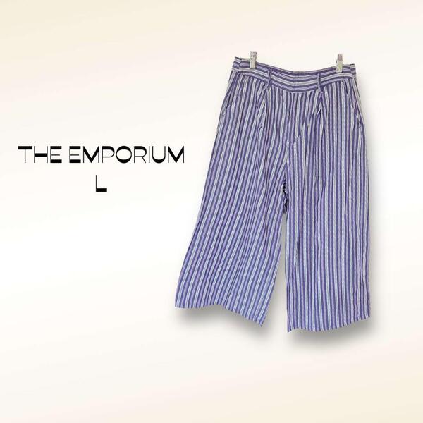 ジエンポリアム THE EMPORIUM クロップドパンツ【L】ワイド 柄物