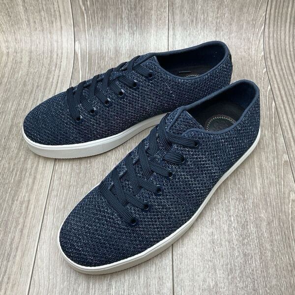 Orobianco◆ニットスニーカー◆ネイビー◆サイズM(25.5〜26.0cm)紳士革靴ビジカジ通勤 軽量 おしゃれ