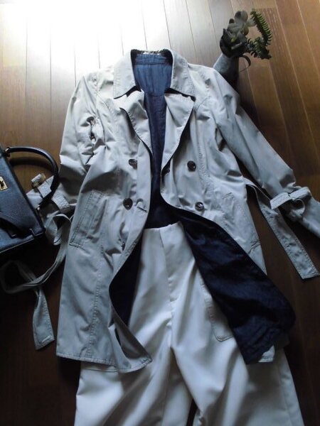 送無2万 ほぼ新品 M~L位 メイソングレイMAYSON GREY リバーシブルタイプの2WAYスプリングコート♪
