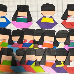 10 折り紙 七夕 各10体 織姫 彦星 ハンドメイド