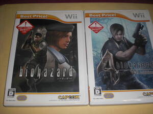 即決Wii バイオハザード & バイオハザード4