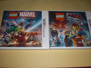 即決3DS LEGO ムービーザゲーム & LEGO マーベル スーパーヒーローズ ザ・ゲーム