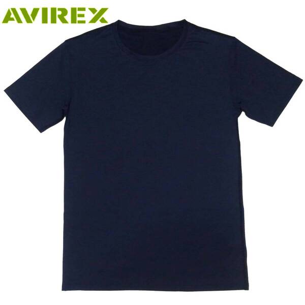 アヴィレックス AVIREX ドライ生地 半袖 Tシャツ ★ 紺色 ネイビー アビレックス ミリタリー アメカジ 上野商会