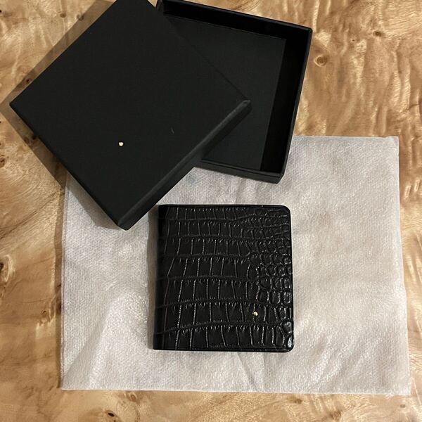 未使用に近い☆ T.MBH 葉合わせ コイン札 無双 クロコダイル エレファント TMBH T・MBH ワニ革×象革×バレニア マネークリップ 小銭入れ
