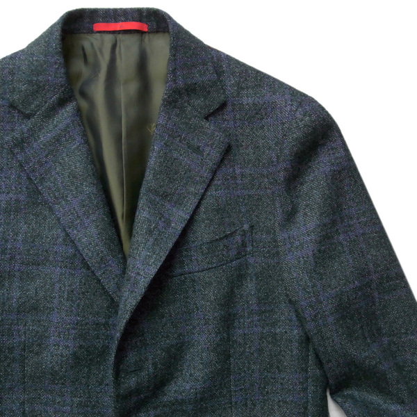 ◇◆ISAIA(イザイア)/≪SAILOR≫洒落っぽく渋味のある色柄!オトナの色気が薫る段返り3Bウールジャケット【46(M)】