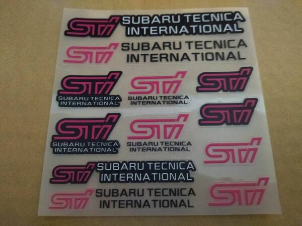 【ゆうパケット送料込】STI ステッカー 横12cm×縦12.6cm ② スバル SUBARU