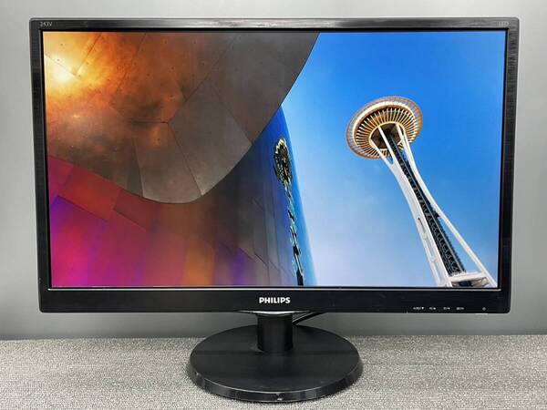 ◆R643◆全国送料無料◆フィリップス PHILIPS 23.6インチPCワイドモニター◆243V5Q◆ゲーミング◆稼働時間 8406時間◆動作確認済み
