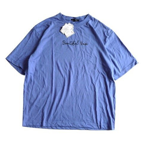 新品 RILL FOX ビッグシルエット Tシャツ メンズ L 紫 ロゴ バックロゴ オーバーサイズ リルフォックス 紳士