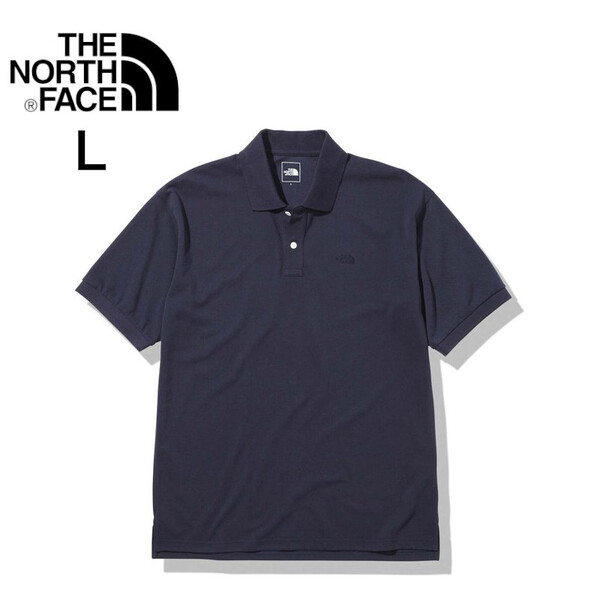 【C-8】 THE NORTH FACE ノースフェイス ショートスリーブエニーパートポロ(メンズ) NT22232 カラー:ネイビー・AN サイズ:L