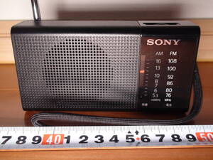 ★良品・美品★SONY★ハンディーポータブルラジオ★ICF-P36★FM/AM/ワイドFM対応★横置き型★ブラック色★