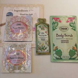 匿名配送送料無料★未開封★サボン★SABON 4/17新発売リペアライン含むアロマティックディライト グリーンローズ★サンプル4種類★