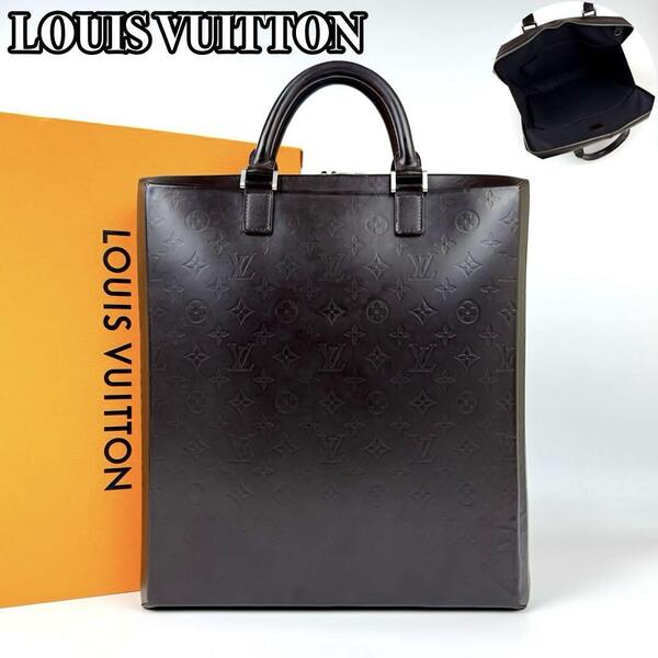 極美品 LOUIS VUITTON ルイヴィトン モノグラム グラセ エルヴィン M46580 ビジネスバッグ ブリーフケース 書類鞄 フォーマル レザー 人気