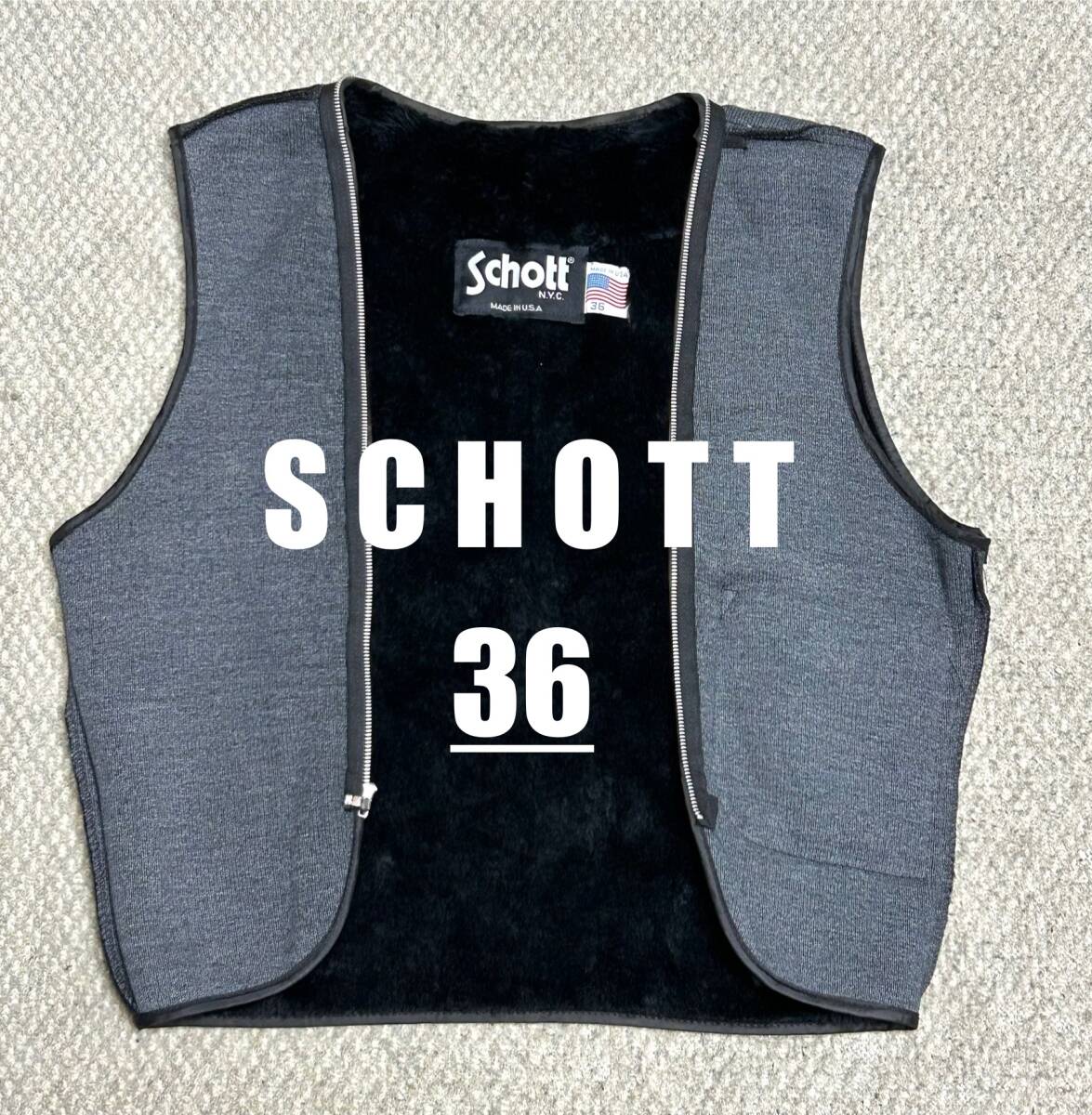 ⑨schott【38】米国製 ダブルライダース ショット牛革ジャン