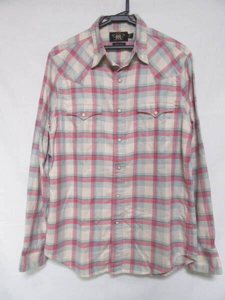 【即決価格】RRL ダブルアールエル「ウエスタン チェックシャツ」Mサイズ ポロ ラルフローレン