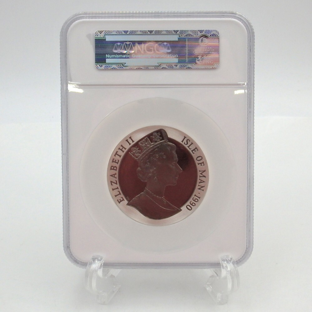 150周年記念ペニーブラック】1990年マン島大型銀貨/PR68DCAM