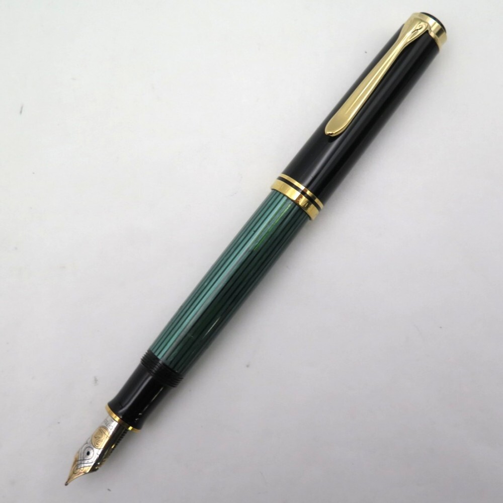 ペリカン 万年筆 美品 M800 緑縞 B ペリカン M800 万年筆 (吸入式) 緑縞 | ドイツ,ペリカン