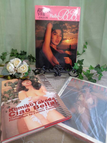 写真集 武田久美子 HelloB.B./Ciao Bella!/JUST A GIRL 3冊 中古品