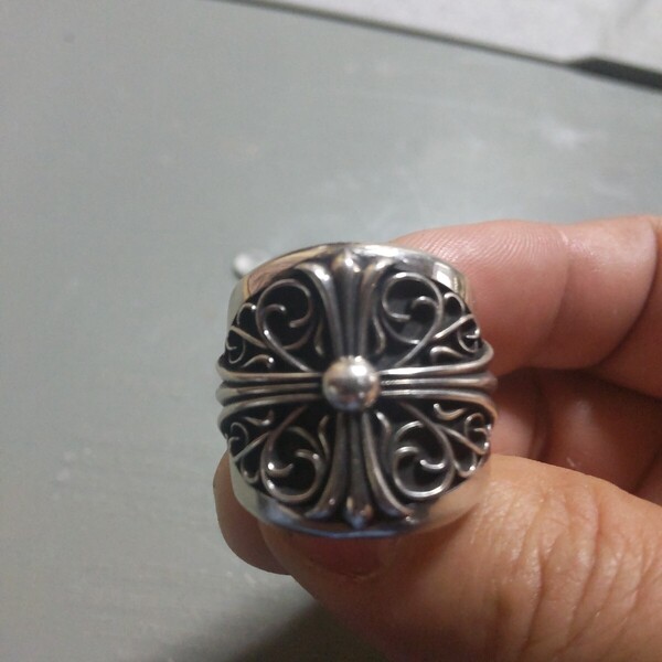 保管品 美品 silver925 キーパーリング 指輪 重量感 存在感 19号 クロムハーツ好きに