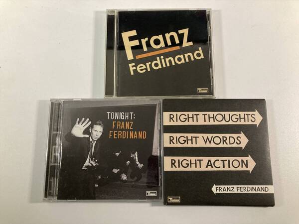 【W9906】フランツ・フェルディナンド CD アルバム 3枚セット●Franz Ferdinand●Tonight●Right Thoughts, Right Words, Right Action