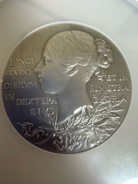 史上最大領土の帝国の女王 在位50周年 1897年 ヴィクトリア MS62 NGC シルバー 銀 ヤングヴィクトリア 銀貨 PCGS でない