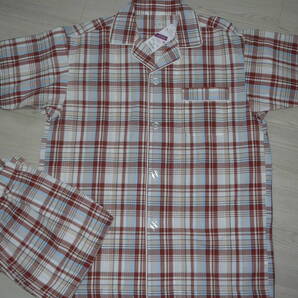 ●メンズパジャマ(M)サッカー半袖シャツパジャマ