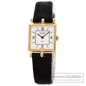 Van Cleef & Arpels Van Cleef & Arpels Classic Calle квадратное наручные часы K18 желтое золото крокодил женский б/у