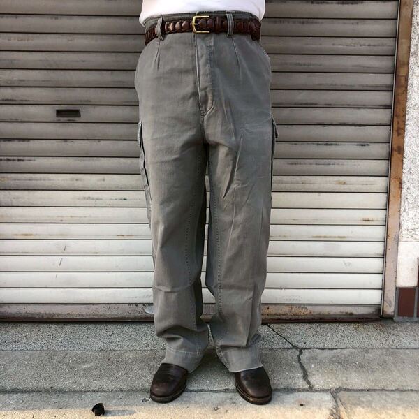 00s ドイツ軍 実物 フィールドパンツ カーゴパンツ ミリタリー Gr11 XL W106cm ユーロ ヴィンテージ ワークパンツ ペインターパンツ 90s