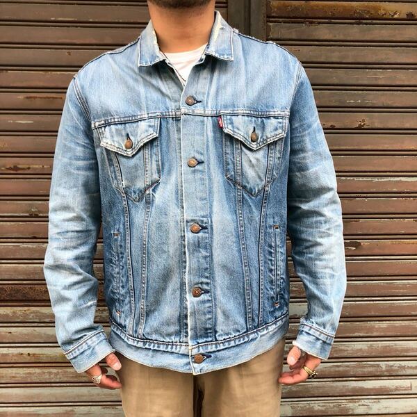 00s リーバイス levi's デニムジャケット トラッカージャケット アイスブルー ヴィンテージ アメカジ 3rd インディゴ XL 90s ビッグサイズ