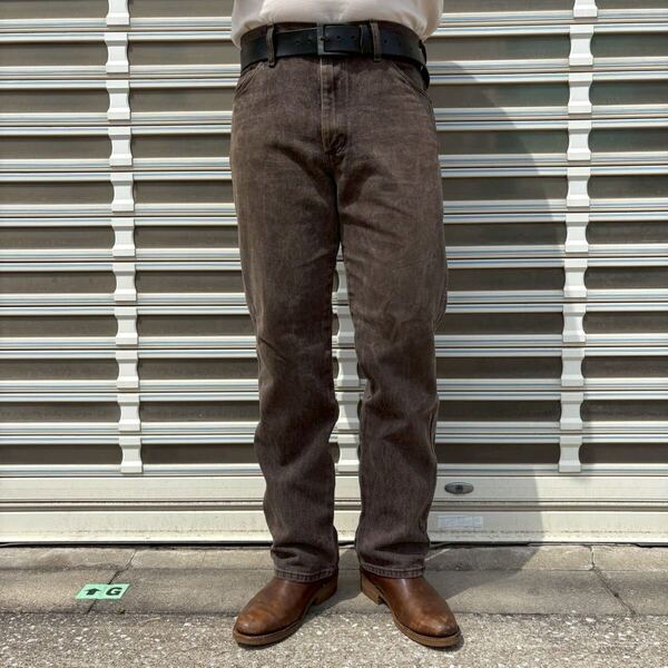 00s Wrangler BLACK DENIM PANTS 936K CL メキシコ製 W32 ラングラー ブラック デニム パンツ 先染め ヴィンテージ 2000s 1990s L