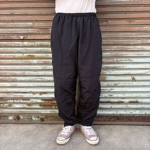 00s US ARMY 米軍 トレーニング パンツ ナイロン IPFU M 裾ジップ ブラック トラック フィットネス パンツ ミリタリー パンツ 90s