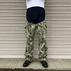 米軍 実物 カーゴパンツ デジカモ マタニティ スラックス S-L USN ミリタリー 迷彩 グリーン TypeⅢ Working イージーパンツ デジタルカモ