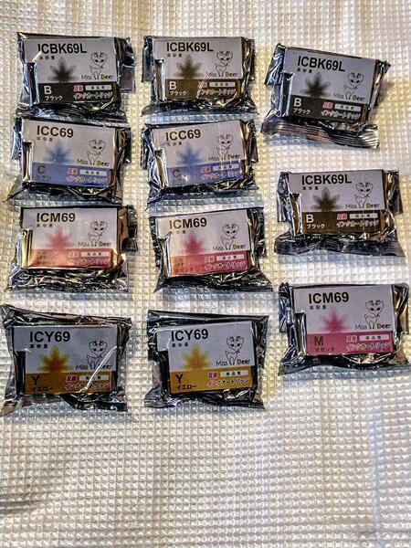 ★未使用★ 互換インクカートリッジ11本 IC69 EPSON 69 エプソン互換