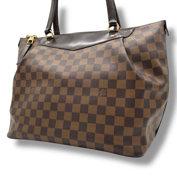 【極美品】 LOUIS VUITTON ルイヴィトン ウエストミンスターGM ダミエ エベヌ ショルダーバッグ トートバッグ ハンドバッグ 茶色