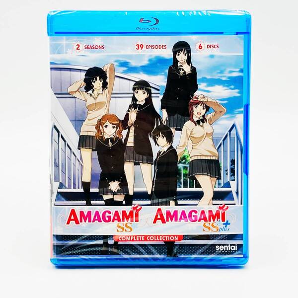 【送料込】アマガミSS プラス コンプリート 第1+2期 全39話 (北米版 ブルーレイ) Amagami Ss+ Complete blu-ray BD