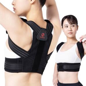 美品★猫背矯正★柔道整復師が考えた姿勢ベルト 巻き肩 背中の丸まり★S★