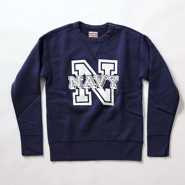 送料無料★未使用品★ザ リアル マッコイズ★丸胴構造★ホールガーメント★ミリタリーNAVYスエット☆S
