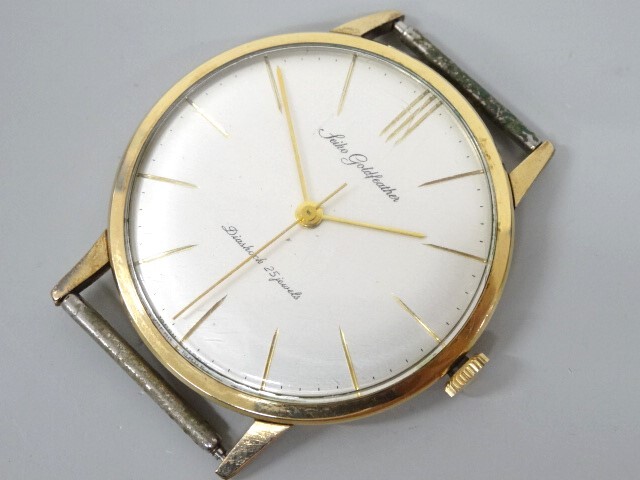 セイコー ゴールドフェザー J15002E 14金張り 25石 手巻 OH済