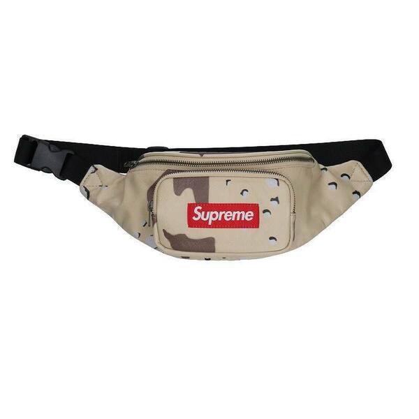 Supreme 17Ss Leather Waist Bag Desert Camo レザーウェストバッグ ウエストバッグ ボディバッグ