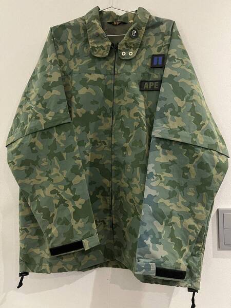 90Sビンテージ アーカイブ 当時物 STUSSY APE エイプ ステューシー レインジャケット