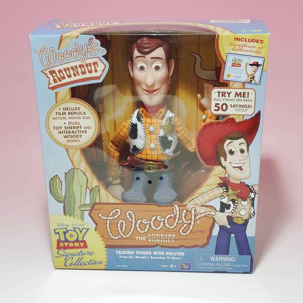 新品 トイストーリー シグネチャーコレクション ウッディ 英語 Thinkway toysトーキングフィギュア
