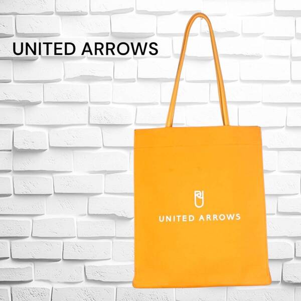 ユナイテッドアローズ United Arrows キャンバス 帆布 トートバック / トート ショルダー 肩掛け 手提げ バッグ レディース オレンジ